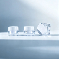 Pots vides personnalisés OEM/ODM pour vernis gel 5g, pots de gel UV, mini pots de gel de construction, pots carrés pour gel à ongles, contenants pour crème acrylique