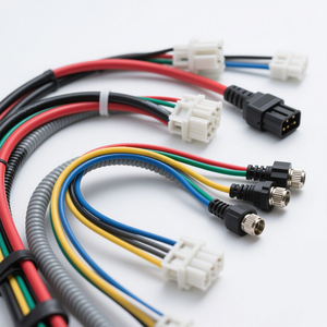 Harnais de câblage en PVC multicolore avec connecteur JST et adaptateur pour utilisation en armoire PLC industrielle - Product Image 1