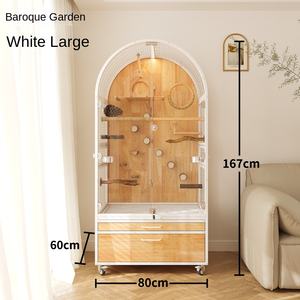 Sıcak satış kapalı şık nefes çıkarılabilir kuş kafesi yetiştiriciliği dayanıklı ahşap kuş evi kuşlar her türlü uygun - Product Image 5