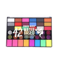 Kit de peinture de maquillage de carnaval de fête 8/12/15/20/42 couleurs doublures de gâteau fendues Non toxiques Palette de peinture de corps de visage d'un trait