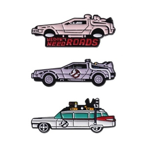 Custom Popular Car Brooch Cartoon Pattern Flowers Personality Decoration Metal Badge Lapel Enamel Hijab <b>Hat</b> Pin - Product Image 1
