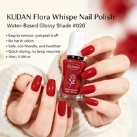 KUDAN 20Y Vernis à ongles classique rouge pelable à base d'eau, séchage rapide, faible odeur, CPNP HALAL ISO22716, vente en gros OEM, faible MOQ