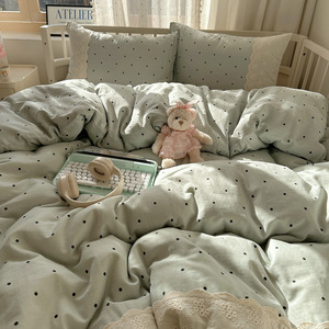 Phổ Biến Hoa Thiết Kế Siêu Mềm Polyester Bộ Đồ Giường Đặt Vua Kích Thước Ruffle Ren Duvet Bìa Bộ Đồ Giường Đặt - Product Image 5