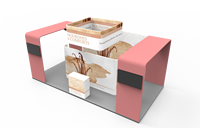 Support de stand d'affichage modulaire portatif fait sur commande de salon commercial de 10x20ft
