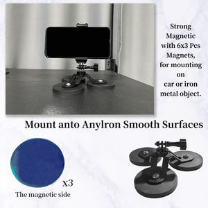 Penjualan Terbaik dudukan kamera magnetik mobil Metal tugas berat kompatibel dengan GoPro <span class=keywords><strong>Hero</strong></span> 12/11 untuk dudukan kamera aksi GoPro - Product Image 2