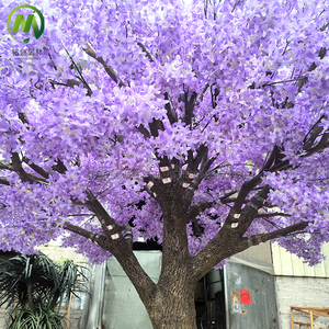 Arbre fleuri artificiel personnalisé, écologique, résistant à l'eau, pour décoration de mariage, aménagement paysager intérieur/extérieur - Product Image 5