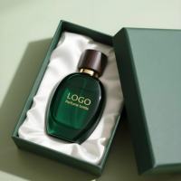 Flacon de parfum rond de luxe en verre avec atomiseur noir à sertir, 30ml-250ml, conteneur de parfum rechargeable, bouchon personnalisé