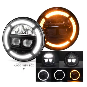 Faro LED de 7 Pulgadas para Harley Davidson, 36W, Luz Alta y Baja, DRL, Señal de Giro, IP67 Impermeable, Lente de PC de Aluminio, Universal para <span class=keywords><strong>Jeep</strong></span> - Product Image 1