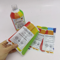 Rouleau d'autocollant de bouteille transparent cosmétique manchons rétractables transparents impression couleur étiquette d'emballage d'huile corporelle film rétractable