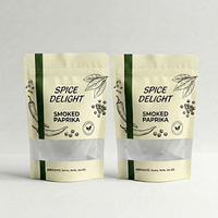 Sachet Doypack en plastique et aluminium à fermeture zip, personnalisable, faible MOQ, pour emballage alimentaire, biscuits, épices et assaisonnements