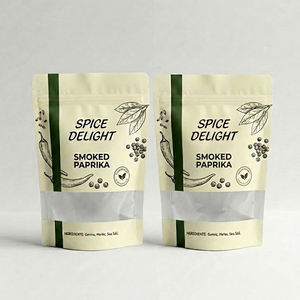 Sachet Doypack en plastique et aluminium à fermeture zip, personnalisable, faible MOQ, <span class=keywords><strong>pour</strong></span> emballage alimentaire, biscuits, <span class=keywords><strong>épice</strong></span>s et assaisonnements - Product Image 3