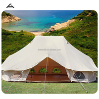 Grande yourte mongole, tente de camping en plein air épaisse, coupe-vent et imperméable, tente dôme rétro personnalisée