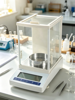 Balance de précision de laboratoire pour microanalyse semi-automatique avec CAL interne 0,01 mg