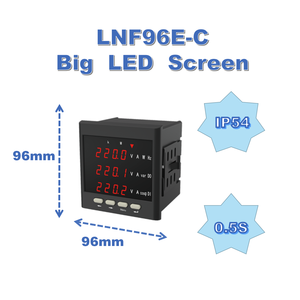 Medidor de Potencia Multifunción LED Montado, Amperímetro Digital, Voltímetro LNF96E - Product Image 4