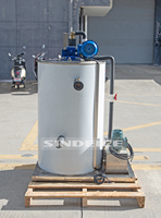 Machine à glace en paillettes 3 tonnes/3000 kg avec évaporateur, facile à utiliser pour la conservation aquatique, avec compresseur de marque