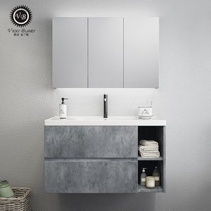 Modern style bathroom hardware sink smart furniture cabinet units