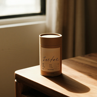 Kartonnen ronde verpakkingen voor dranken, snacks, thee, koffie en noten, met aangepaste logo-druk, ecologisch en voedselveilig.
