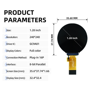 1.28 Inch 240xRGBx240 Round <strong>TFT</strong> LCD <strong>Display</strong> Module GC9A01 Driver IC Full Color Circle Screen <strong>Panel</strong> - Product Image 5