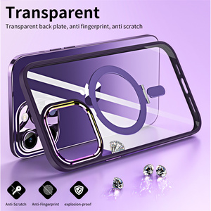 Designer à la mode charge dur coloré magnétique sûr porte-anneau étui de téléphone portable pour <span class=keywords><strong>iPhpne</strong></span> 11 <span class=keywords><strong>12</strong></span> 13 14 15 16 Pro Max couverture - Product Image 2