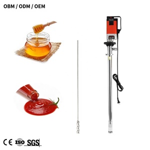 Pompe verticale à vis pour fûts de miel à haute viscosité en acier inoxydable 316, de qualité alimentaire, pour fûts de liquides épais - Product Image 1