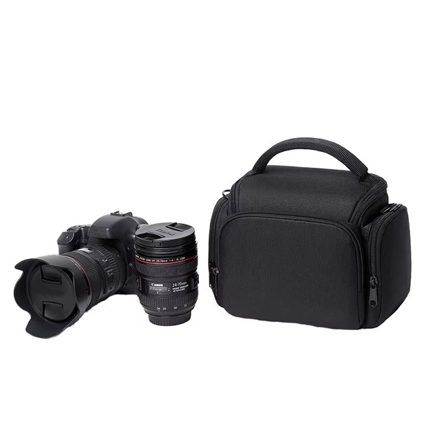 Portable Durable Digital Gear Camera Bags Waterproof Padded Compact Camera Shoulder Bag for DSLR/SLR/Mirrorless Cameras Zipper