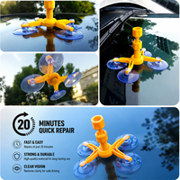 Kit de réparation de pare-brise DIY pour la réparation des fissures et des éclats de vitres de voiture, outil de réparation rapide en 20 minutes avec injecteur de résine