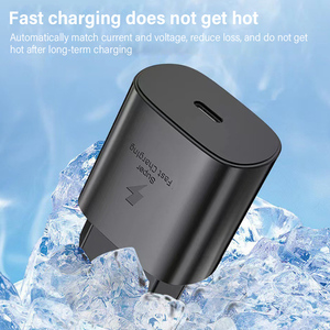 Tốt Nhất 25W Siêu Nhanh Chóng Sạc Cho Điện Thoại Loại C Cáp Dữ Liệu Adapter Sạc EU Cắm USB-C Pd Tường Power Adapter Với Type-C Cáp - Product Image 3