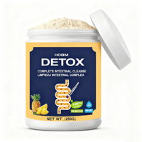 Private Label Pineapple Flavor Adult Weight Management Detox Powder 250g Instant Digestive Health Support
