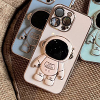 Étui de téléphone portable antichoc et étanche Astronaut Hidden Stand Spaceman pour iPhone 17/16/15/14/13 Pro Max – Échantillon gratuit