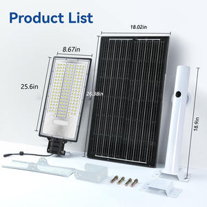 <span class=keywords><strong>2026</strong></span> Nuevo Diseño a Bajo Precio 320 °   Farola Solar Integrada LED para Exteriores Beam Agele IP67, Todo en Uno - Product Image 4