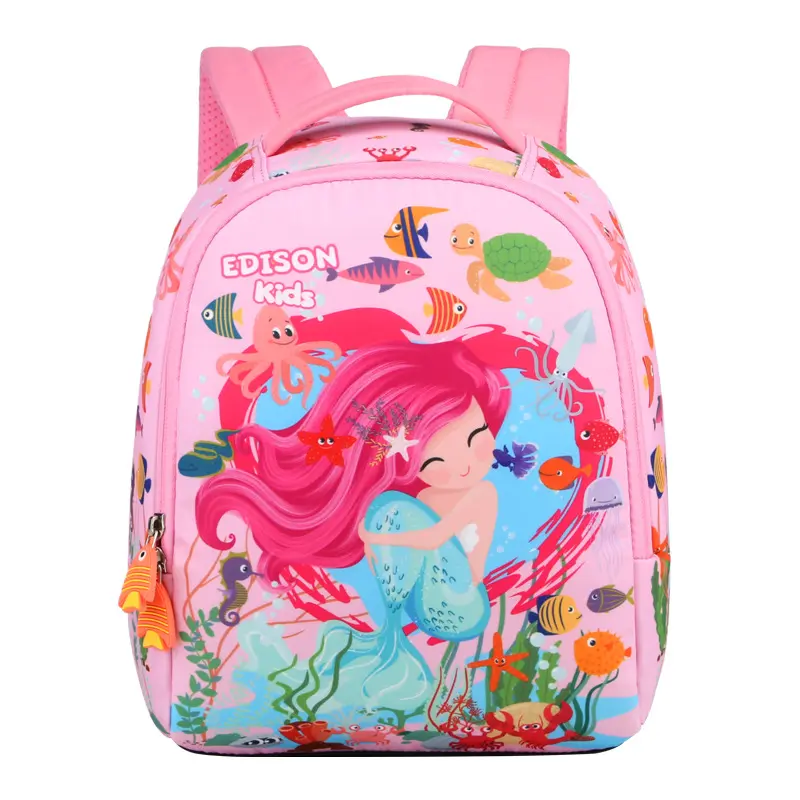Mermaid school bag Cartoon children's backpack Customized girls and boys kid bag Toddler school bags