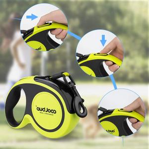 Correa retráctil automática duradera para perros <span class=keywords><strong>de</strong></span> 5M y 50KG, 16 pies, nailon, plomo para perros y gatos, ruleta reflectante para perros para caminar cachorros - Product Image 4