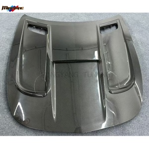 Capots moteur en fibre de carbone sèche pour Mercedes <span class=keywords><strong>AMG</strong></span> <span class=keywords><strong>GT</strong></span> GT50 GT63 GTC GTS 2015-2022, style <span class=keywords><strong>Black</strong></span> <span class=keywords><strong>Series</strong></span>, avec ouvertures de ventilation, couvercle de capot de course - Product Image 3
