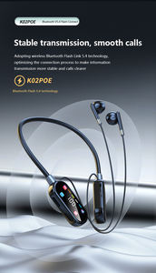 Écouteurs Bluetooth à bande de cou avec micro, affichage dynamique de couleur, surveillance <span class=keywords><strong>audio</strong></span> en direct et suppression du bruit, pour le sport, la course à pied et l'entraînement, nouveauté 2026 - Product Image 2