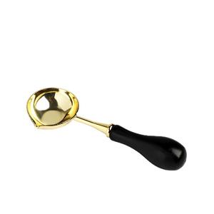 Cuillère à cire à cacheter 11,8 cm * 2,6 cm avec manche en métal pour la fonte de la cire, fournitures artisanales - Product Image 3