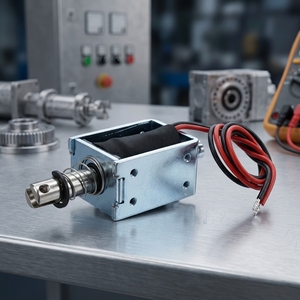Actuador de <span class=keywords><strong>motor</strong></span> en miniatura de 48W 2A 5.5N, solenoide de empuje y tracción de CC 24V con carrera de 10 mm - Product Image 2