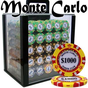 1000 Fichas de póker Monte Carlo con soporte acrílico - Product Image 5