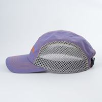 Casquettes de course haute qualité en gros casquette en nylon 5 panneaux avec logo de broderie personnalisé chapeau de pluie chapeau de camp 5 panneaux avec maille