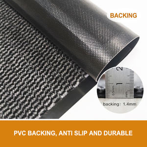 Tapete de Entrada Antideslizante de PVC Moderno, Resistente, Lavable, con Diseño de Rayas y Pelo Cortado, para Oficina y Uso en Exteriores - Product Image 3