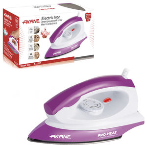 AKANE A.1231 1000W Plancha <span class=keywords><strong>el</strong></span>éctrica <span class=keywords><strong>Hierro</strong></span> <span class=keywords><strong>el</strong></span>éctrico Suela antiadherente Planchado rápido Control de termostato Diseño de agarre cómodo - Product Image 3