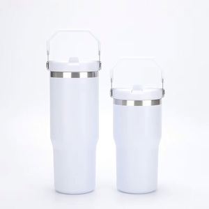 Vaso de Café Portátil de Acero Inoxidable Aislado con Asa, Termo de Viaje de 20 oz para Viajes Diarios y Bebidas - Product Image 5