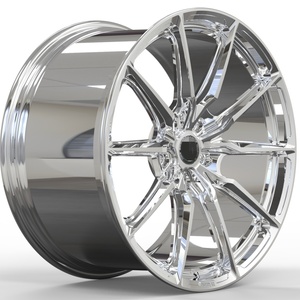 Custom Two-Color 18-22 Inch High-End Forged Classical Sports Type 5X112 5X120 Bright Silver Pickup SUV <b>Wheels</b> New - Product Image 3