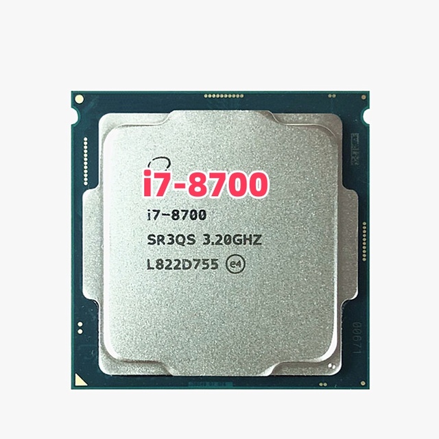 Good Condition Core I7 8th Gen Desktop CPU I7-8700 Six Cores 4.6GHz 12MB Cache