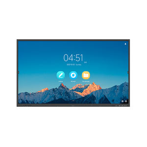 GAOKE Écran tactile LED HD 4K de 55 à 98 pouces, moniteur LCD sculpté en Chine, prix du téléviseur, panneau plat interactif tout-en-un - Product Image 1