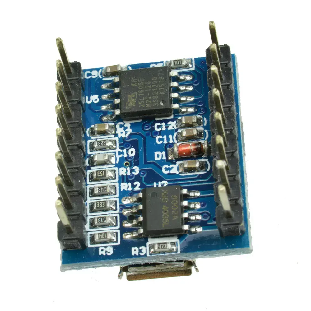 JQ6500 voice module MP3 module MCU serial port control broadcast one-to-one 5-way control music IC