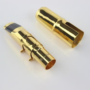 Embout <span class=keywords><strong>de</strong></span> saxophone alto en métal plaqué or, design haute performance pour un son et une projection améliorés, pour les performances live - Product Image 3
