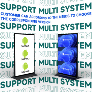 Venta caliente interior 75 85 pulgadas 4K Pantalla de señalización digital de pantalla completa Pantalla de póster digital de publicidad vertical - Product Image 6