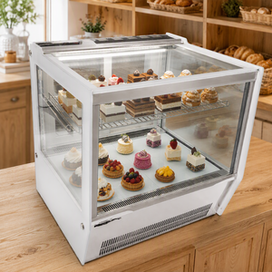 Vetrina Refrigerata Commerciale <span class=keywords><strong>da</strong></span> Banco per Dessert 2-8 Gradi ° Sistema di Raffreddamento ad Aria per Pasticcerie, Caffetterie e Hotel - Product Image 2