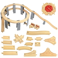 Precio al por mayor, modelo de tren, tren de juguete, juguete de pista de tren Diy, construcción de puentes educativos