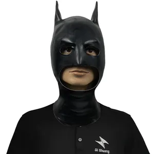 Cosplay Maskerade Bruce Wayne Batmen Dark Knight Latex Maskers Halloween Superhero Party Maskers